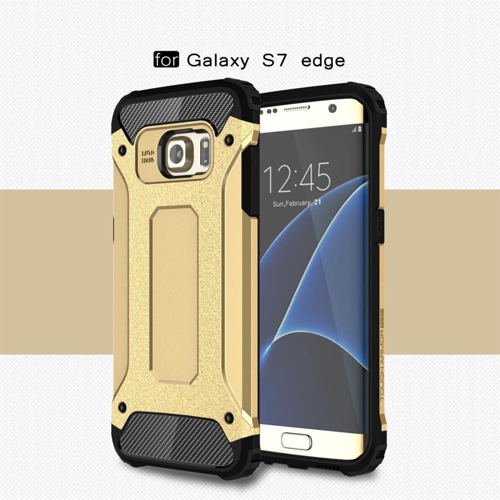 Samsung Galaxy S7 Edge G935 TPU PC Outdoor Case Hybrid Carbon Look Schutz Hülle