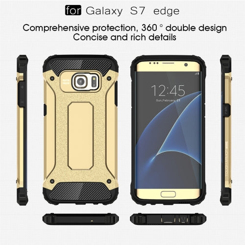 Samsung Galaxy S7 Edge G935 TPU PC Outdoor Case Hybrid Carbon Look Schutz Hülle