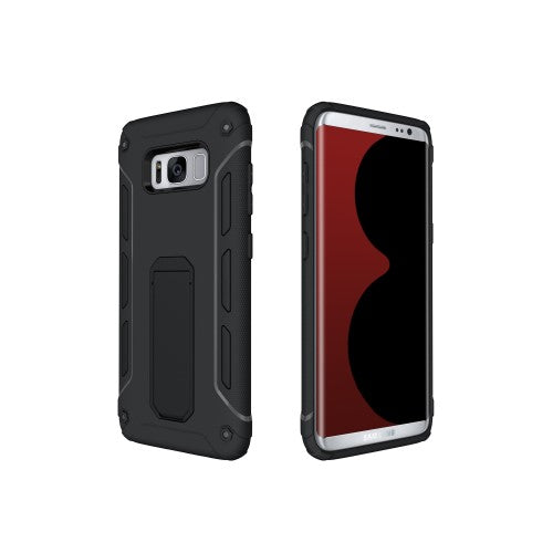 Outdoor Case für Samsung Galaxy S8 G950 PC TPU Hybrid Griffig Kickstand