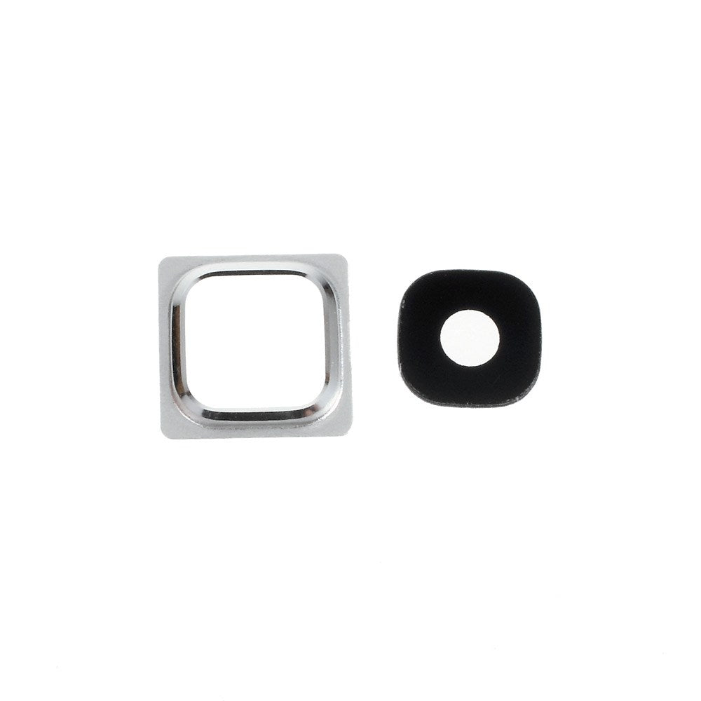 Kamera Linse für Samsung Galaxy S5 Mini Ring Cover Lens Silber
