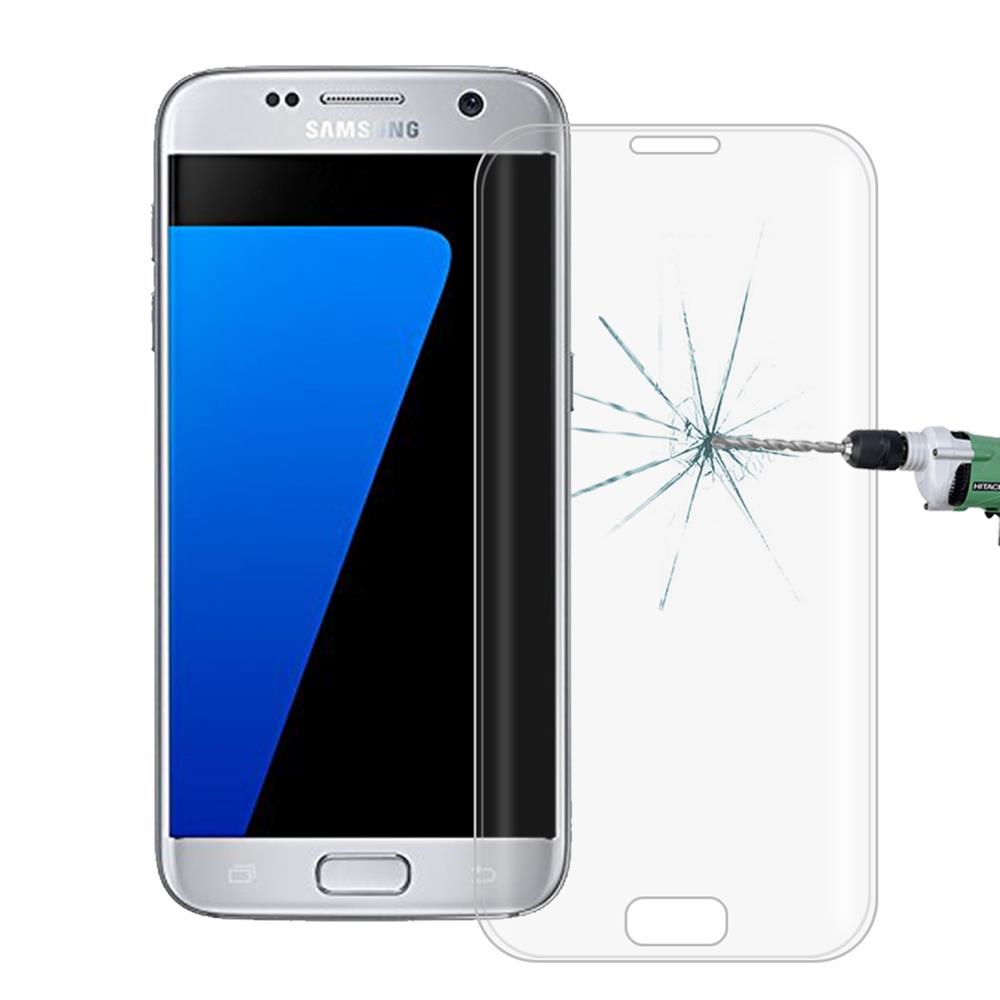 Schutzglas Folie Full Cover Curved Tempered Glass Film für Samsung Galaxy S7