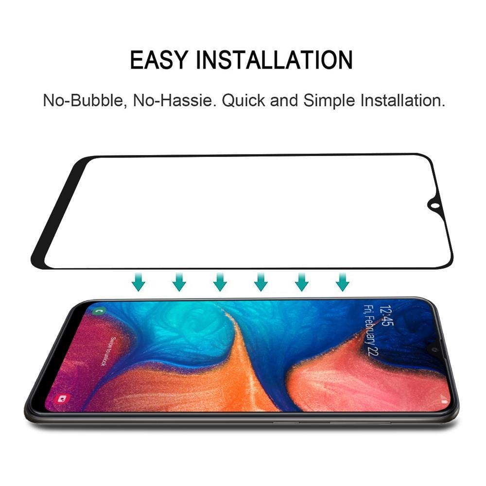 Schutzglas für SAMSUNG GALAXY A50 Full Cover Curved Tempered Glass Schutzfolie