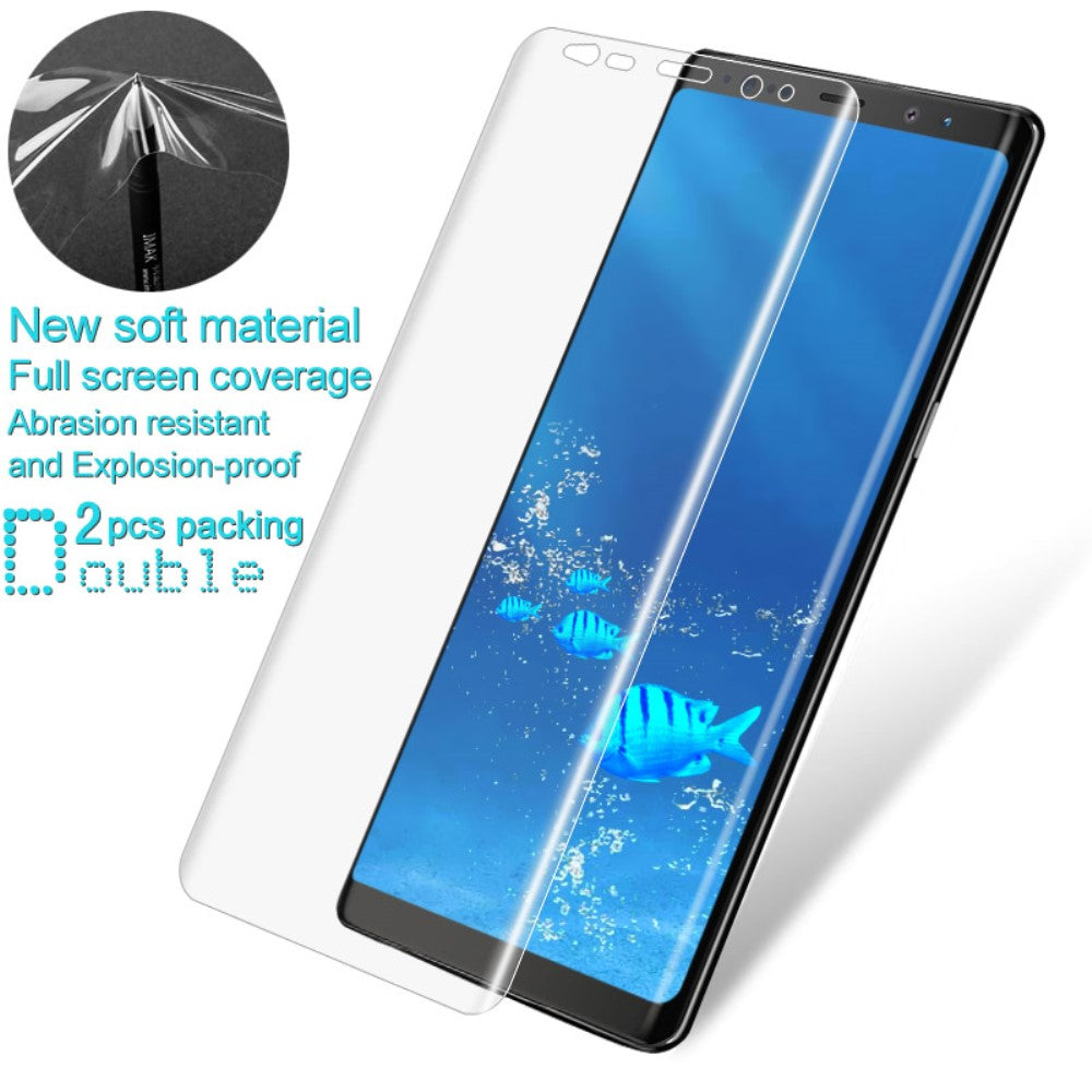 2x Samsung Galaxy Note 8 IMAK Schutzfolie 3D Full Curved Cover Film Doppelpack