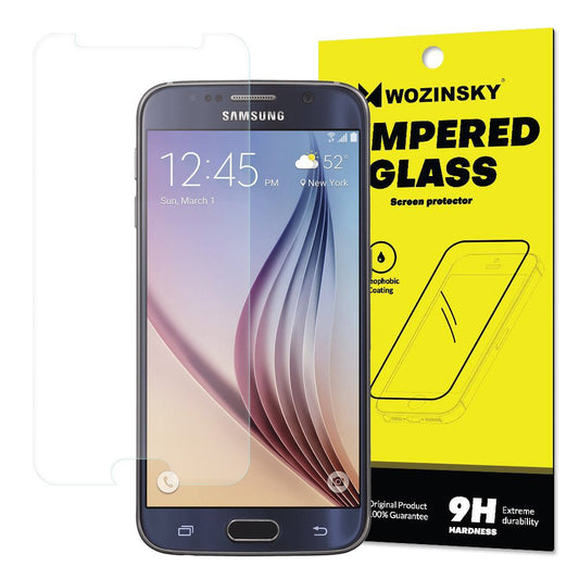 WOZINSKY Schutzglas für Samsung Galaxy S6 Folie Tempered Glass Screen Protector