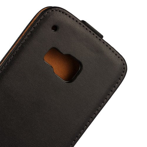 Flip Case für HTC One M9 Echt Leder Vertikal