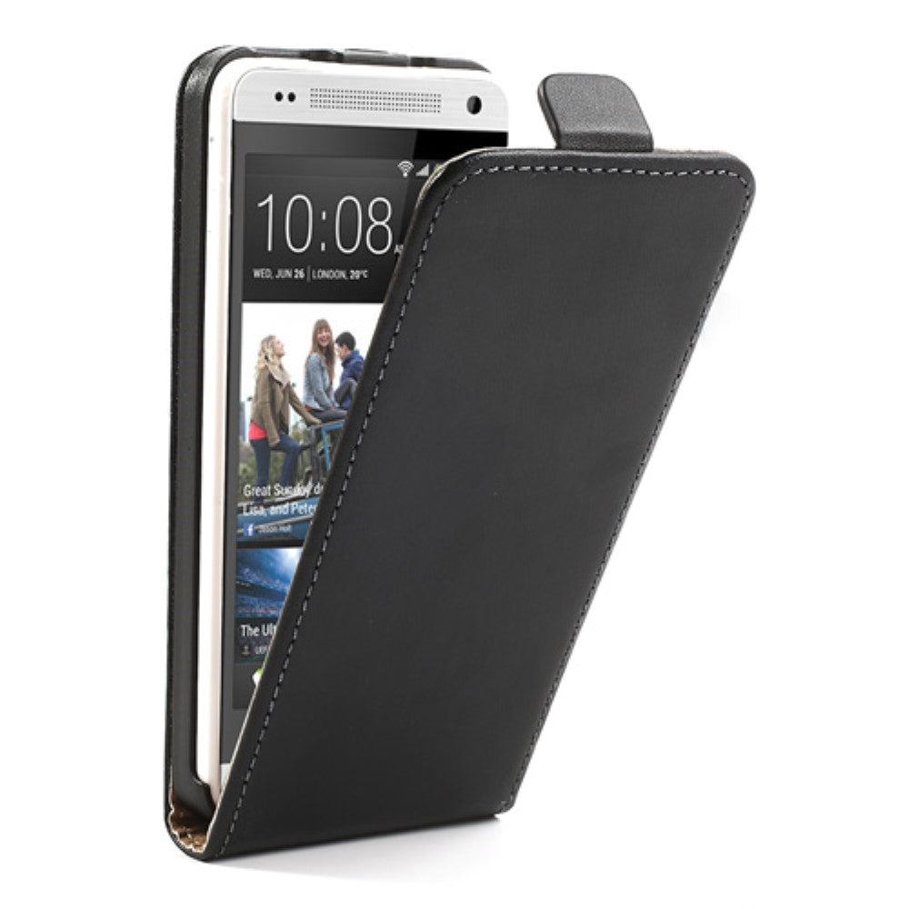 Flip Case für HTC One Mini M4 Genuine Split Echt Leder