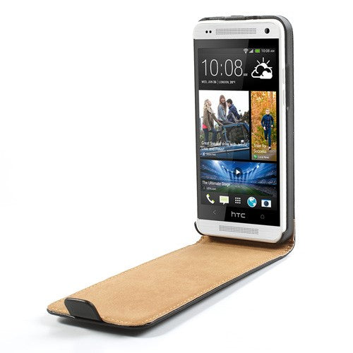 Flip Case für HTC One Mini M4 Genuine Split Echt Leder