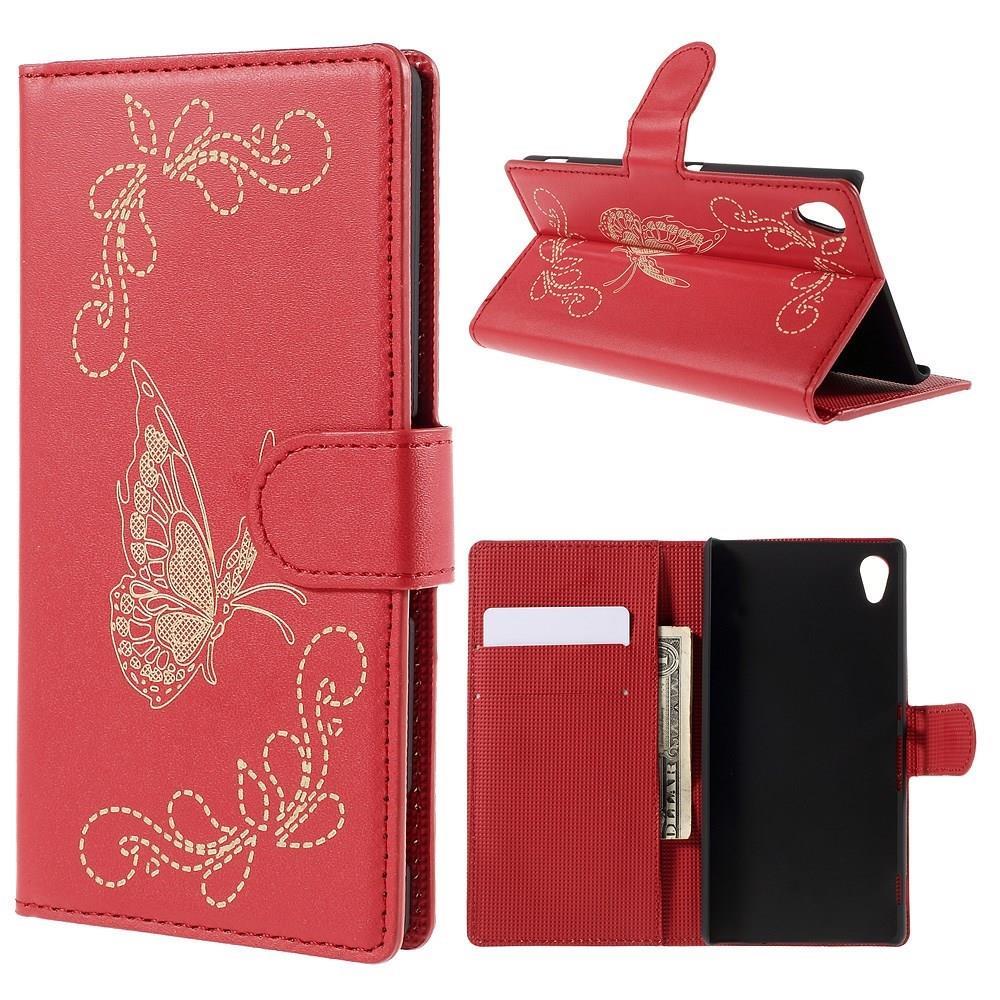 Wallet Case für Sony Xperia Z3+ PLUS Butterfly Pattern