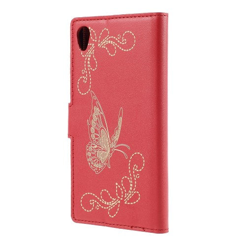 Wallet Case für Sony Xperia Z3+ PLUS Butterfly Pattern
