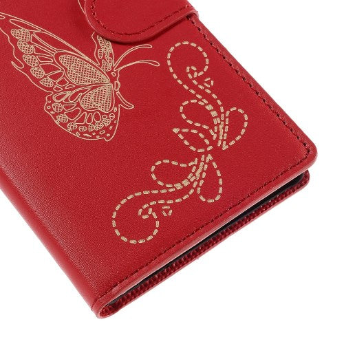 Wallet Case für Sony Xperia Z3+ PLUS Butterfly Pattern