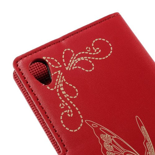Wallet Case für Sony Xperia Z3+ PLUS Butterfly Pattern