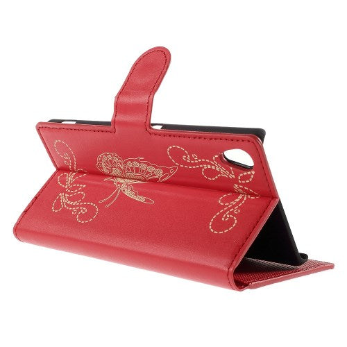 Wallet Case für Sony Xperia Z3+ PLUS Butterfly Pattern