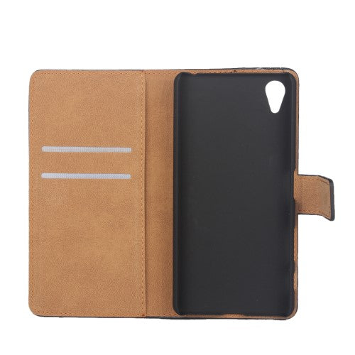 Wallet Case für Sony Xperia XA Genuine Split Echt Leder