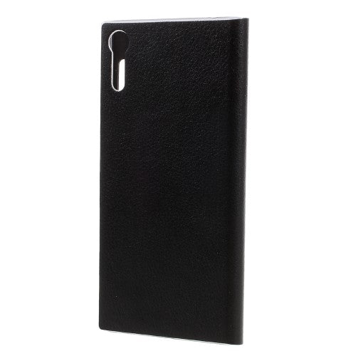 Wallet Case für Sony Xperia XZ XZs Window View Litchi Book Etui