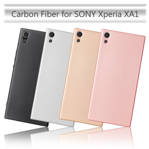Sony Xperia XA1 TPU Soft Case Carbon Fiber Optik Flexibel