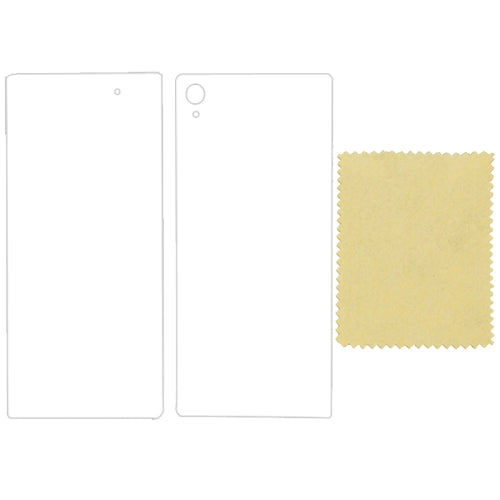 Sony Xperia Z1 L39h Schutzfolie Klar Front + Rückseite LCD Screen Protector Back