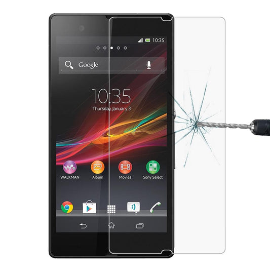 Schutzglas Schutzfolie Hartglas 9H 0,26mmTempered Glass für Sony Xperia Z L36h