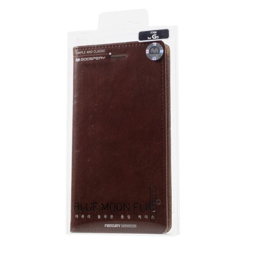 Wallet Case für LG G5 Mercury GOOSPERY Blue Moon Book Etui