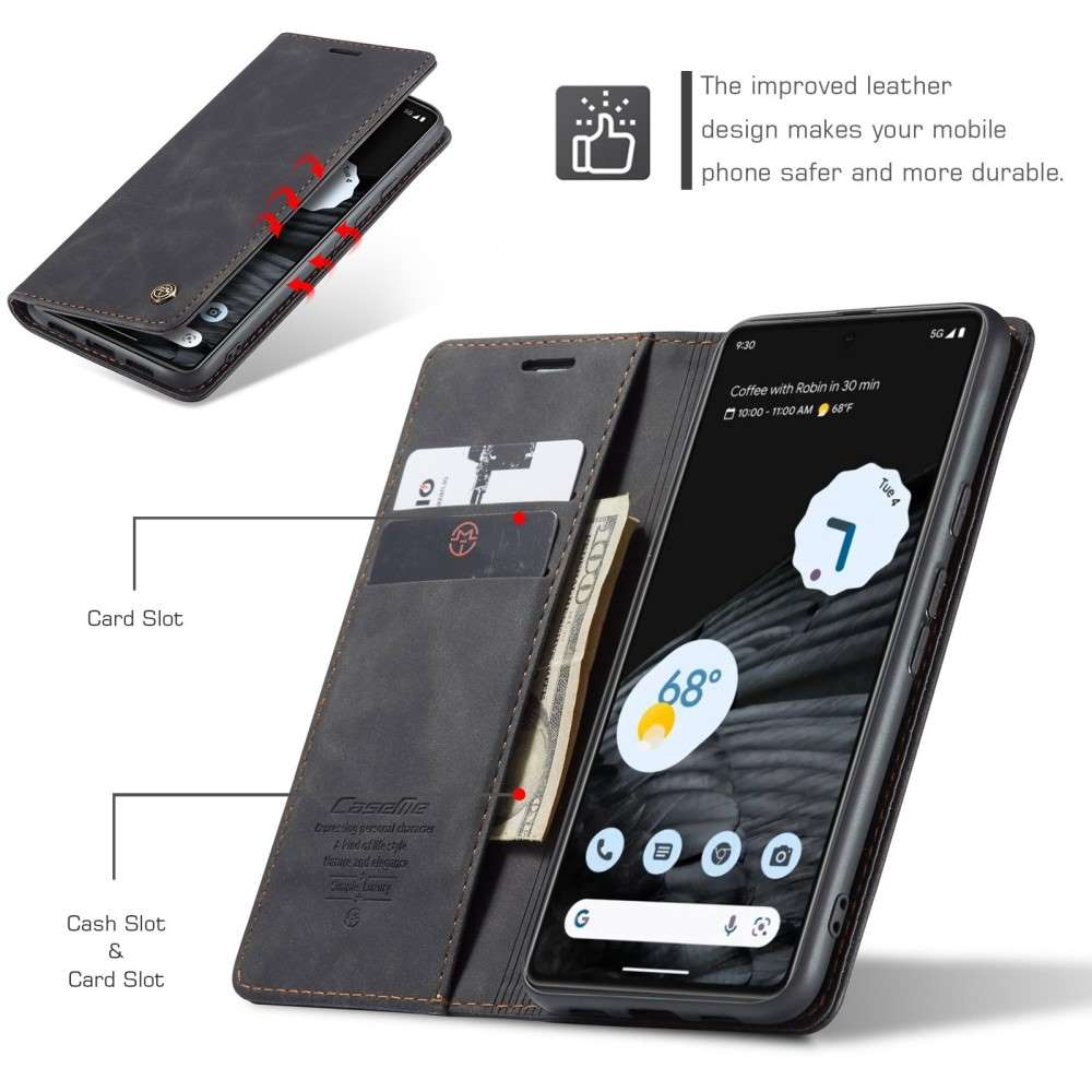 CASEME Handy Tasche für Google Pixel 7 Wallet 013 Series Klapp Hülle Business