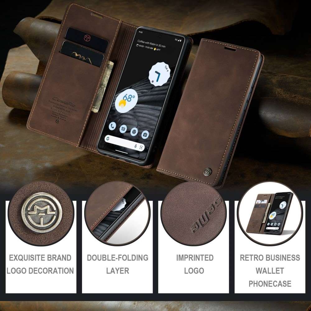 CASEME Handy Tasche für Google Pixel 7 Wallet 013 Series Klapp Hülle Business