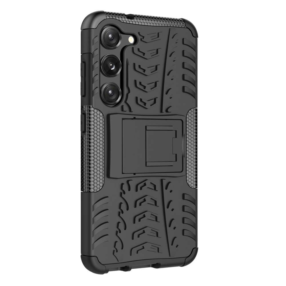Outdoor Hülle für Samsung Galaxy S23 Tire Rutschfest Kickstand PC TPU Cover Case