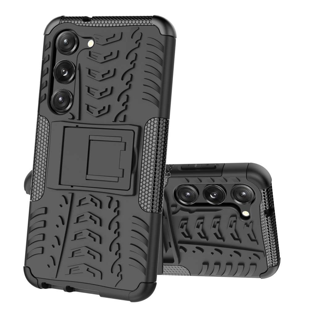 Outdoor Hülle für Samsung Galaxy S23 Tire Rutschfest Kickstand PC TPU Cover Case