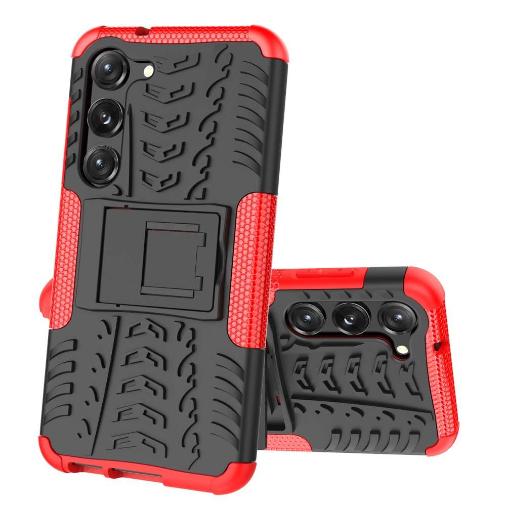 Outdoor Hülle für Samsung Galaxy S23 Tire Rutschfest Kickstand PC TPU Cover Case