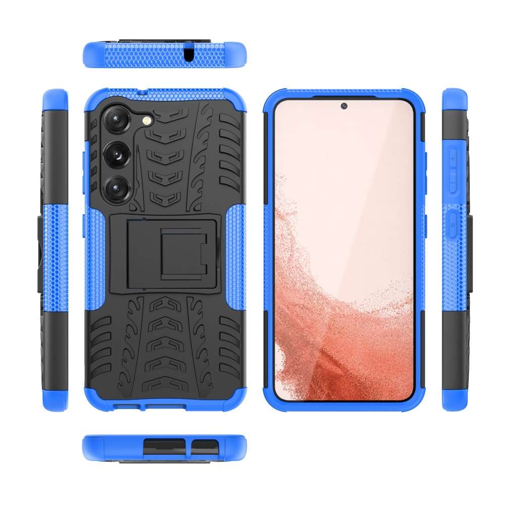 Outdoor Hülle für Samsung Galaxy S23 Tire Rutschfest Kickstand PC TPU Cover Case