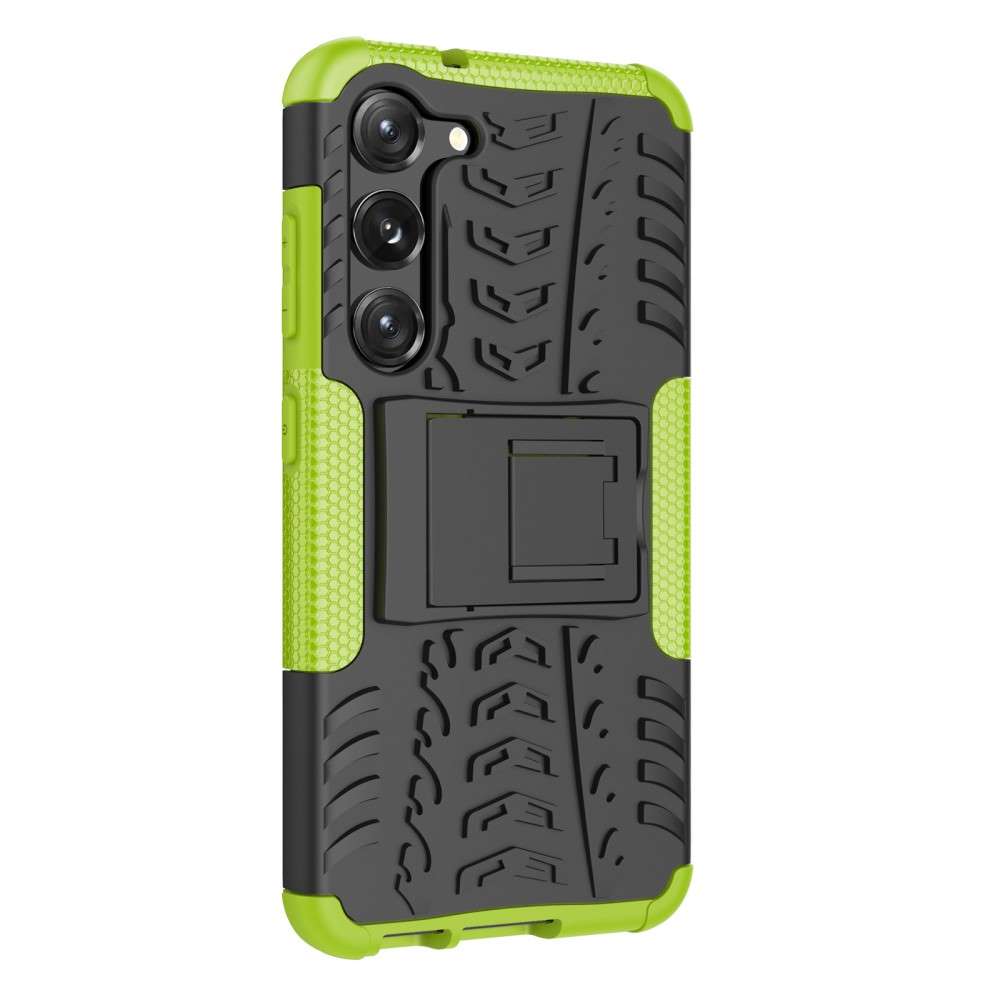 Outdoor Hülle für Samsung Galaxy S23 Tire Rutschfest Kickstand PC TPU Cover Case