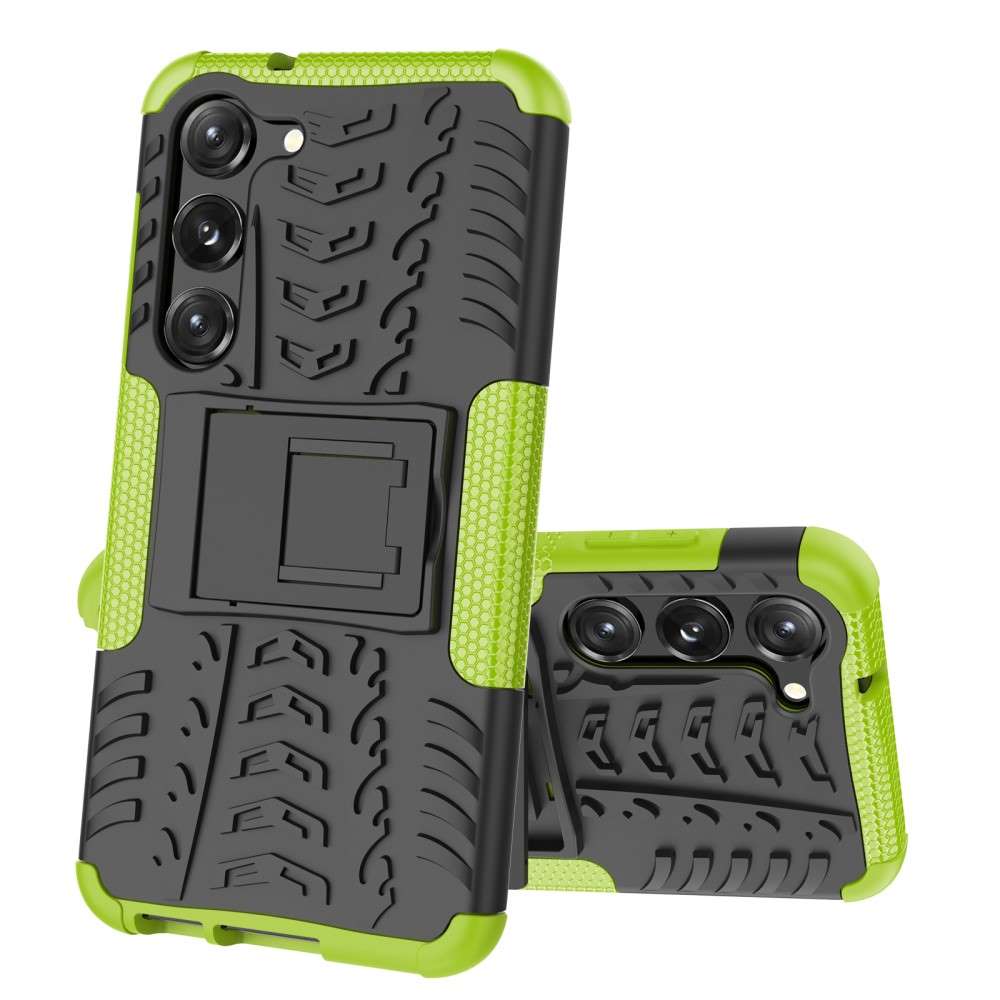 Outdoor Hülle für Samsung Galaxy S23 Tire Rutschfest Kickstand PC TPU Cover Case