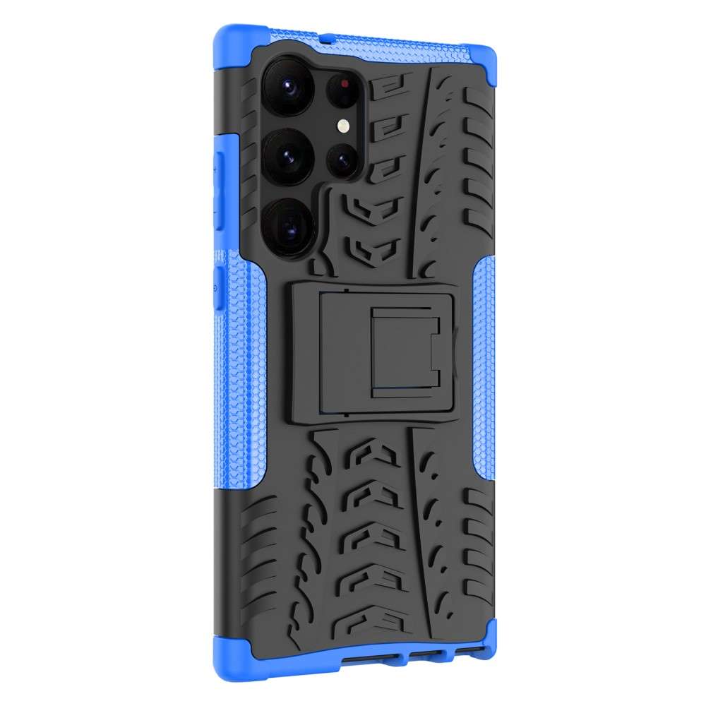 Outdoor Hülle für Samsung Galaxy S23 ULTRA Tire Rutschfest Stand PC TPU Case