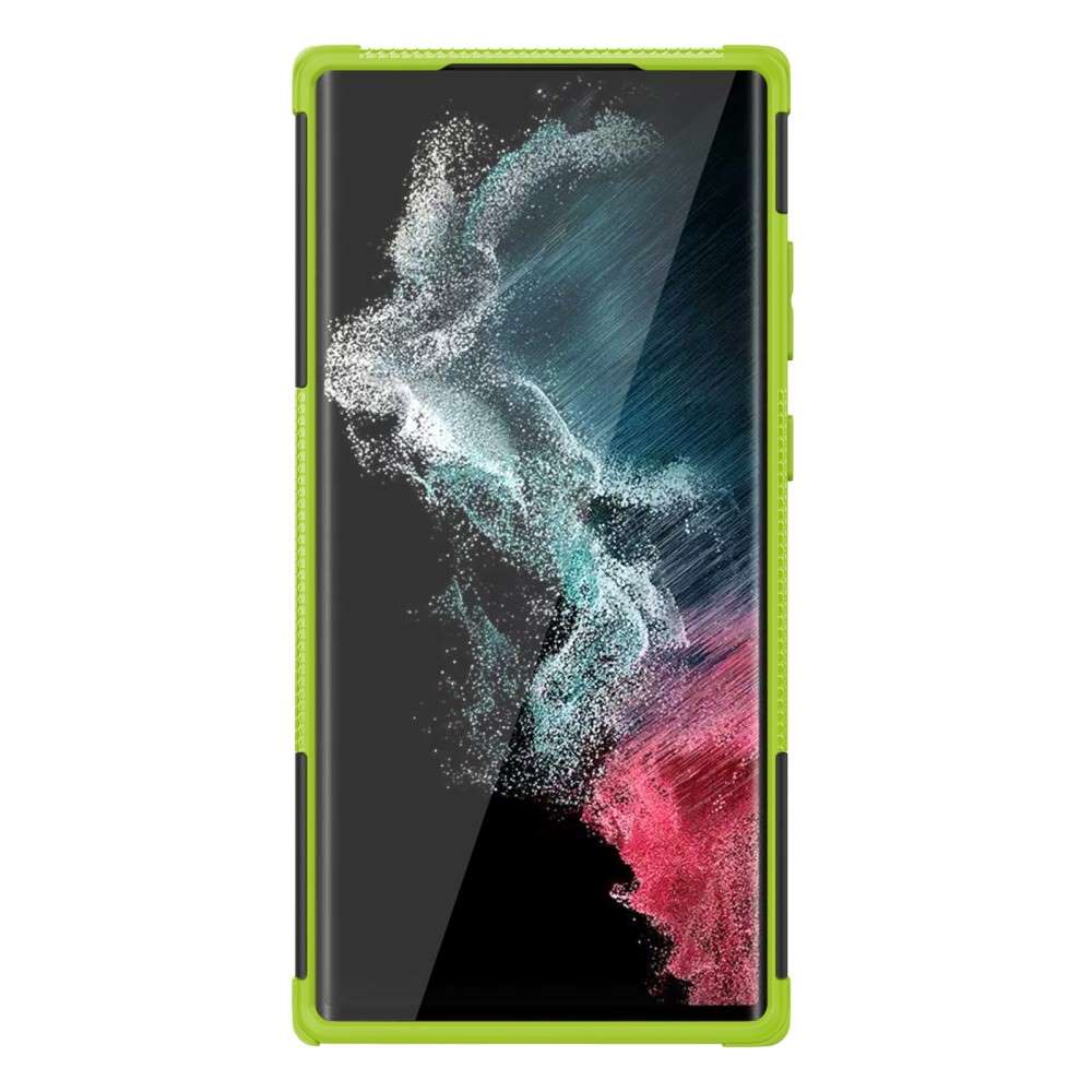 Outdoor Hülle für Samsung Galaxy S23 ULTRA Tire Rutschfest Stand PC TPU Case