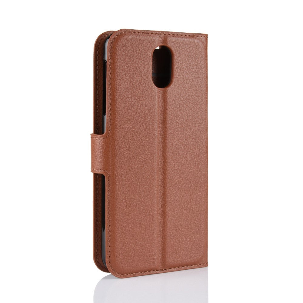Wallet Case für Nokia 3.1 (2018) Litchi Grain Magnet Innenfach