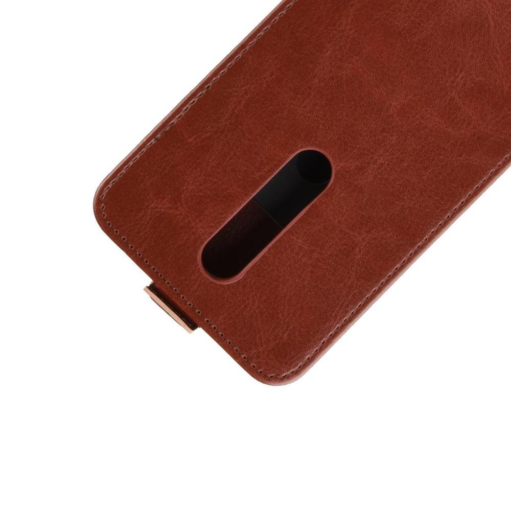 Flip Case für Nokia 3.1 PLUS Crazy Horse Handy Tasche Swipe Card Slot