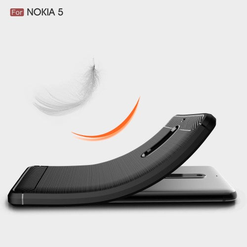 TPU Case für Nokia 5 Carbon Skin Brushed