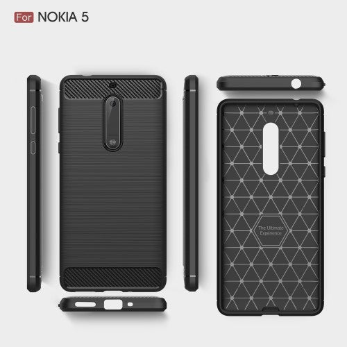 TPU Case für Nokia 5 Carbon Skin Brushed