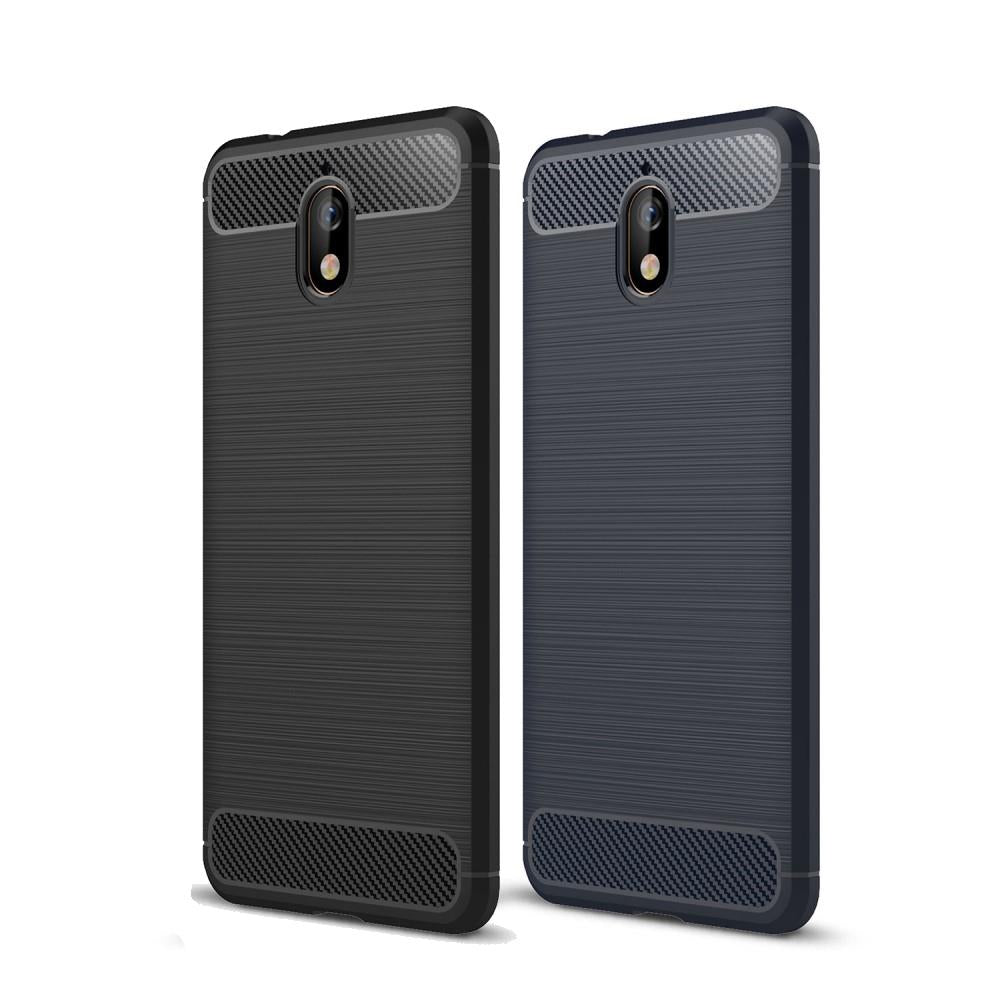 TPU Case für Nokia 3.1 (2018) Carbon Skin Brushed
