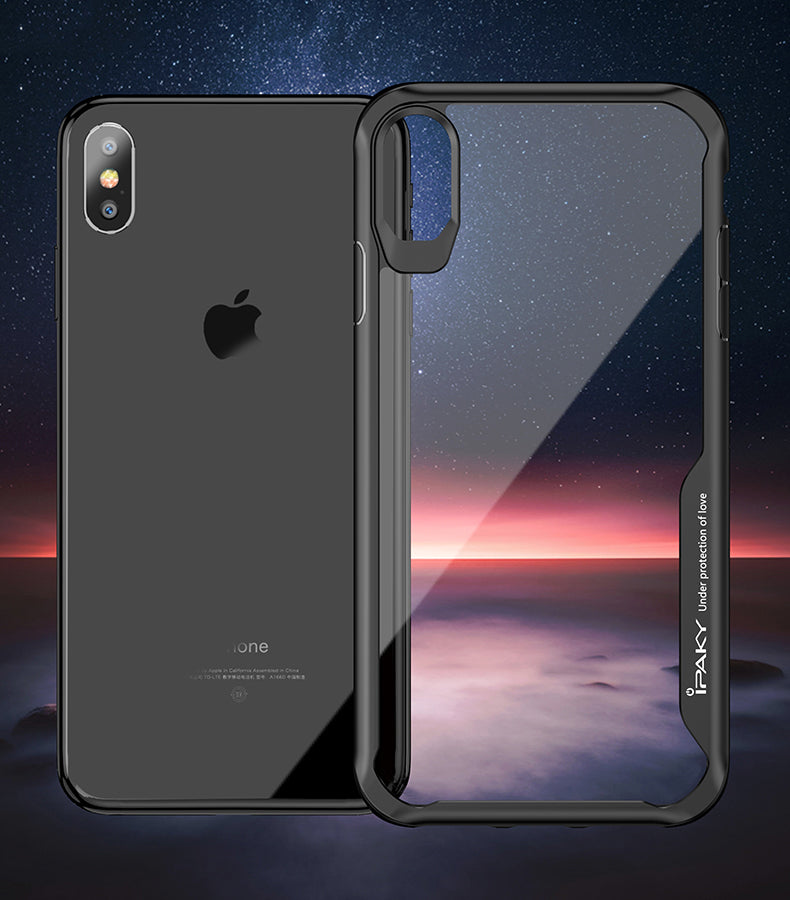 IPAKY Survival TPU Case für Apple iPhone XS MAX Robust Transparent