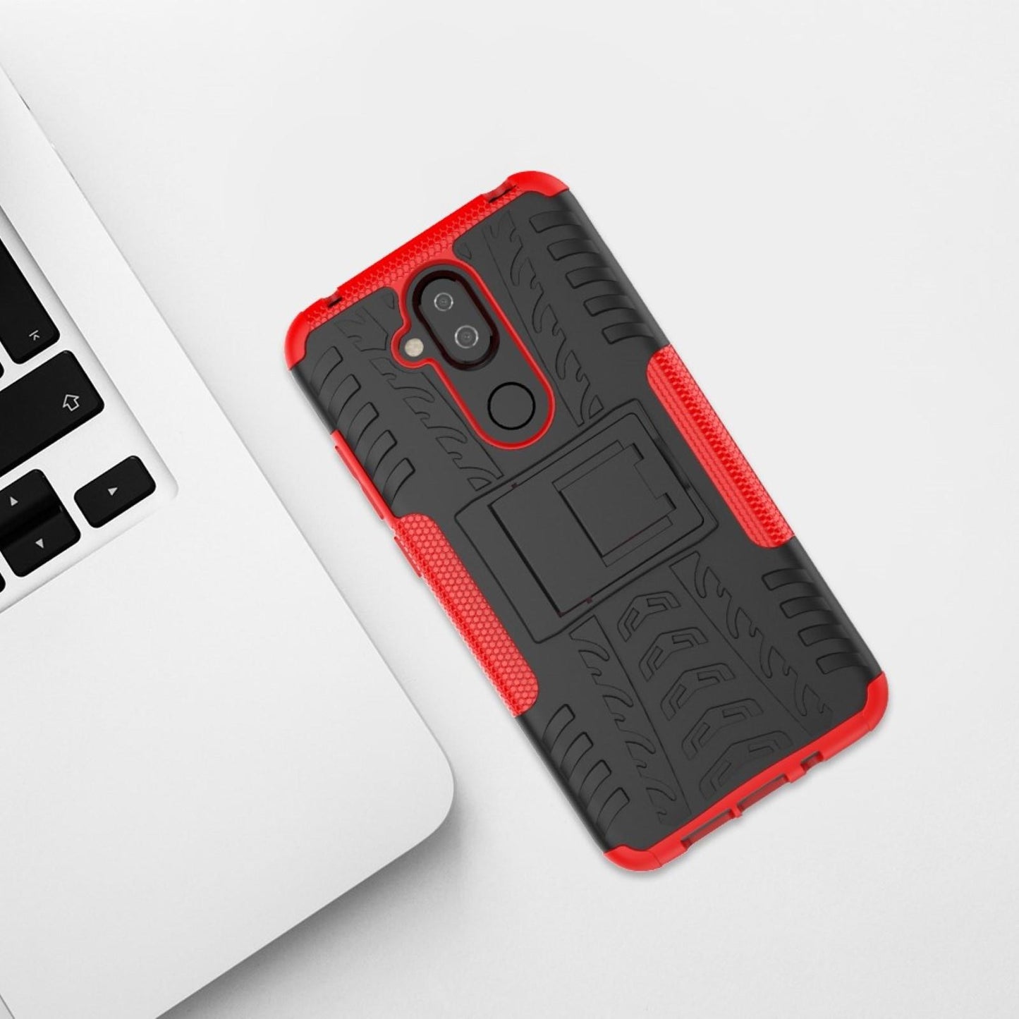 Outdoor Case für Nokia 8.1 Tire Rutschfest Reifen Profil Hülle