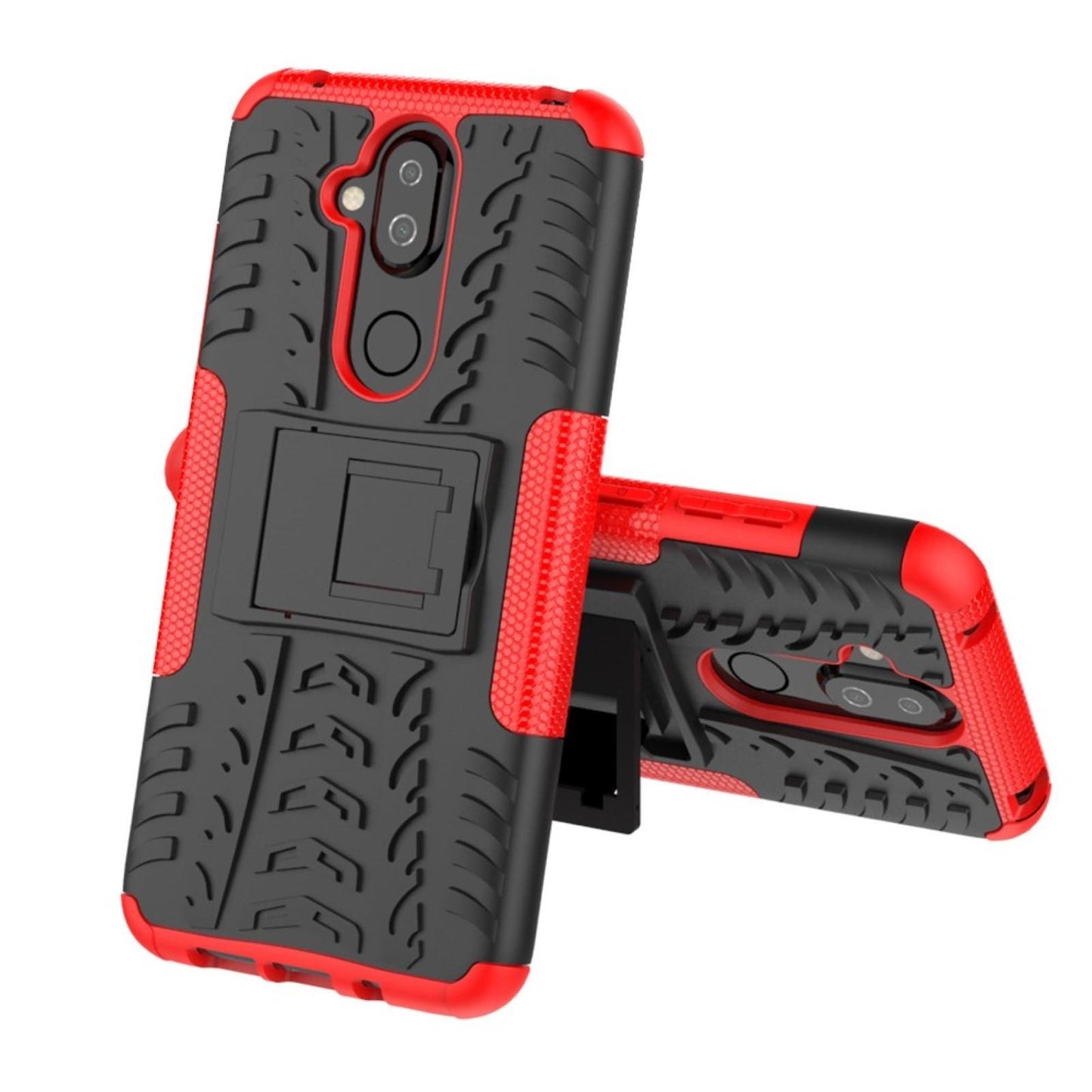 Outdoor Case für Nokia 8.1 Tire Rutschfest Reifen Profil Hülle
