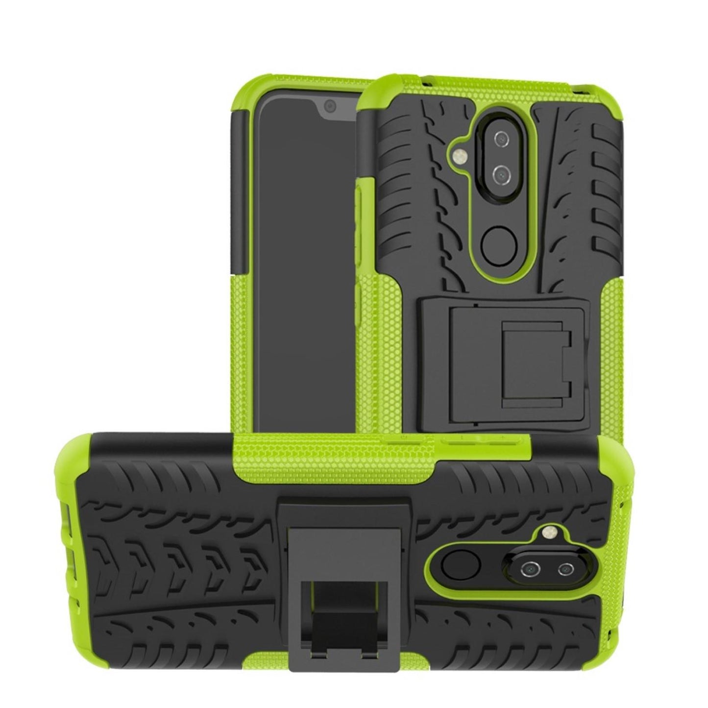 Outdoor Case für Nokia 8.1 Tire Rutschfest Reifen Profil Hülle