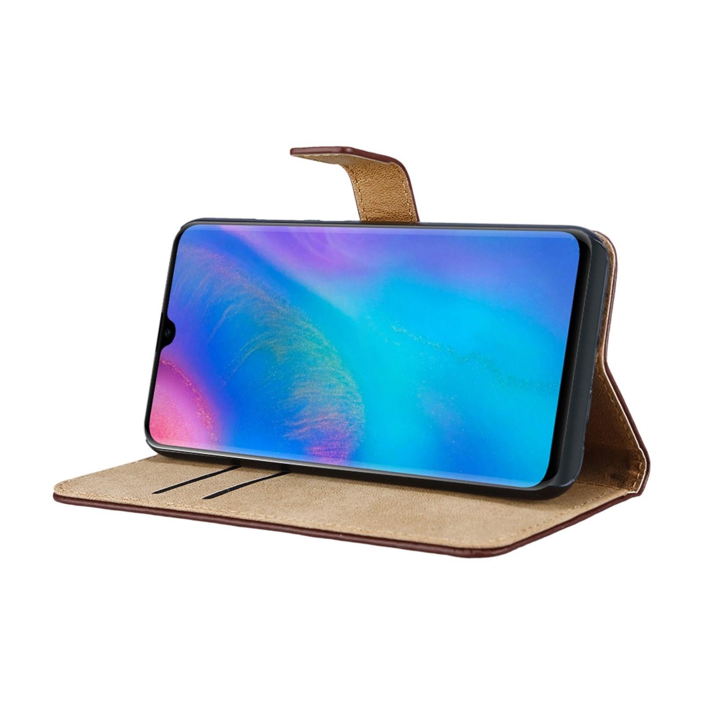 Wallet Case für Huawei P30 PRO Genuine Split Echt Leder Tasche