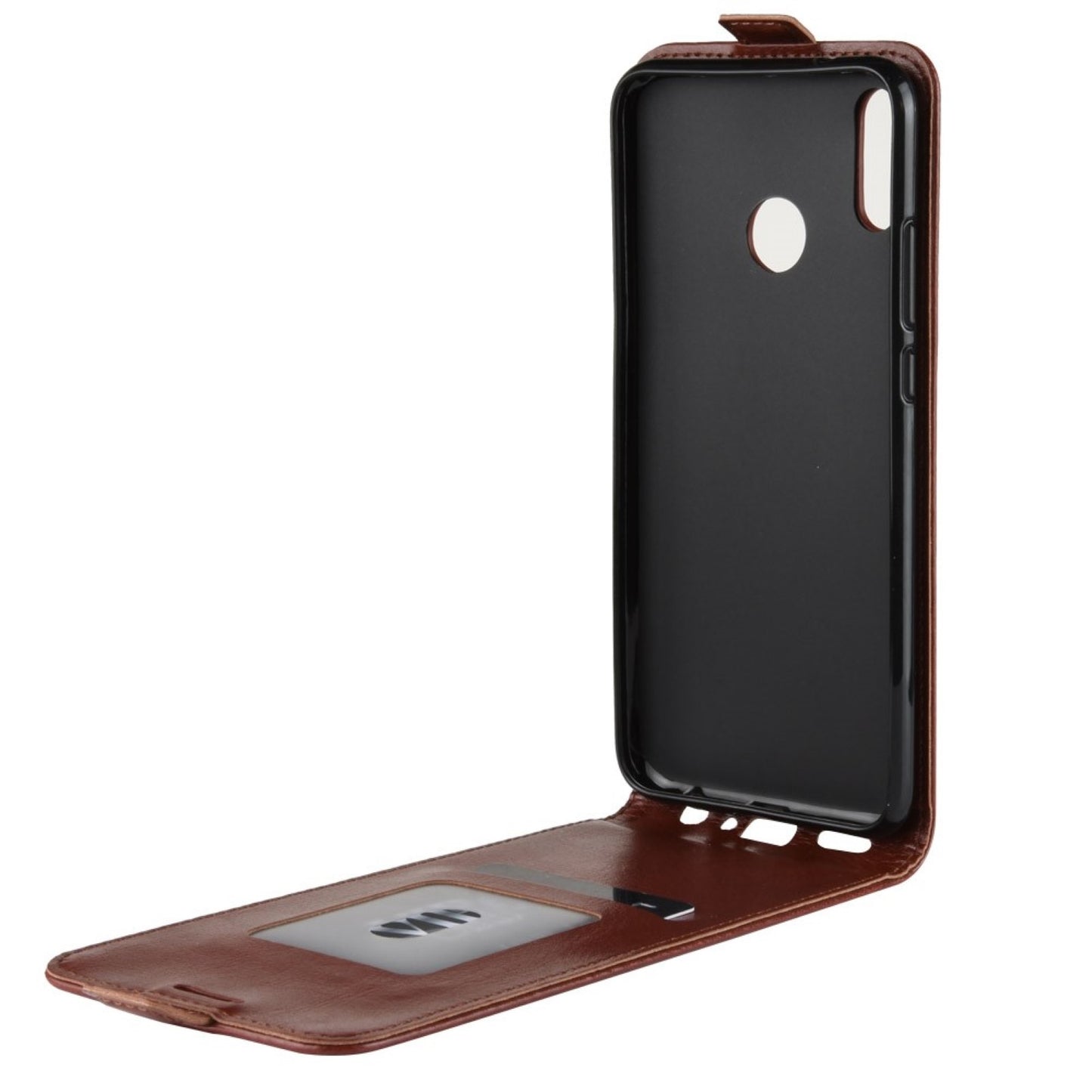 Flip Case für Huawei P SMART 2019 Crazy Horse Handy Tasche Card Slot