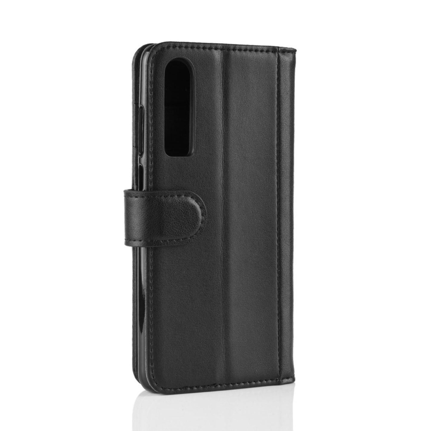 Wallet Case für Huawei P30 Echt Leder Innenfach Handy Tasche