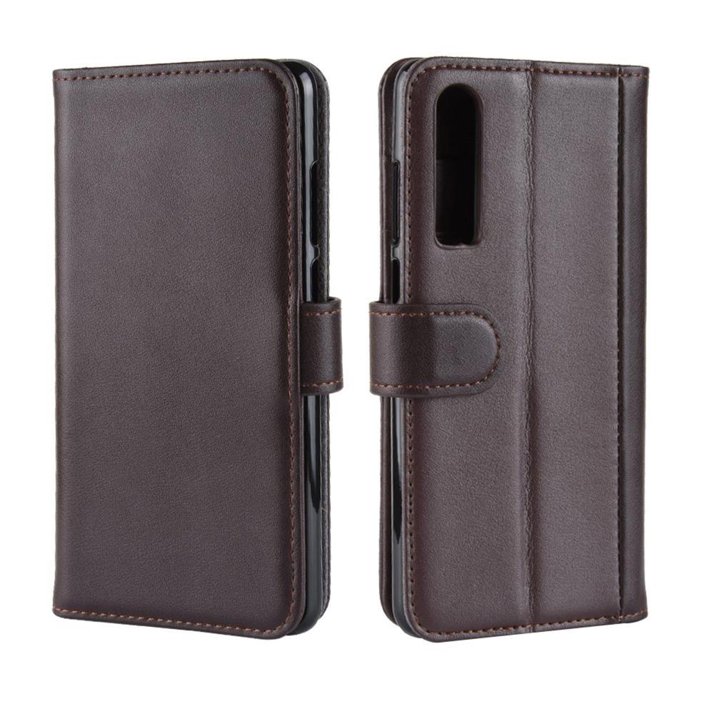 Wallet Case für Huawei P30 Echt Leder Innenfach Handy Tasche