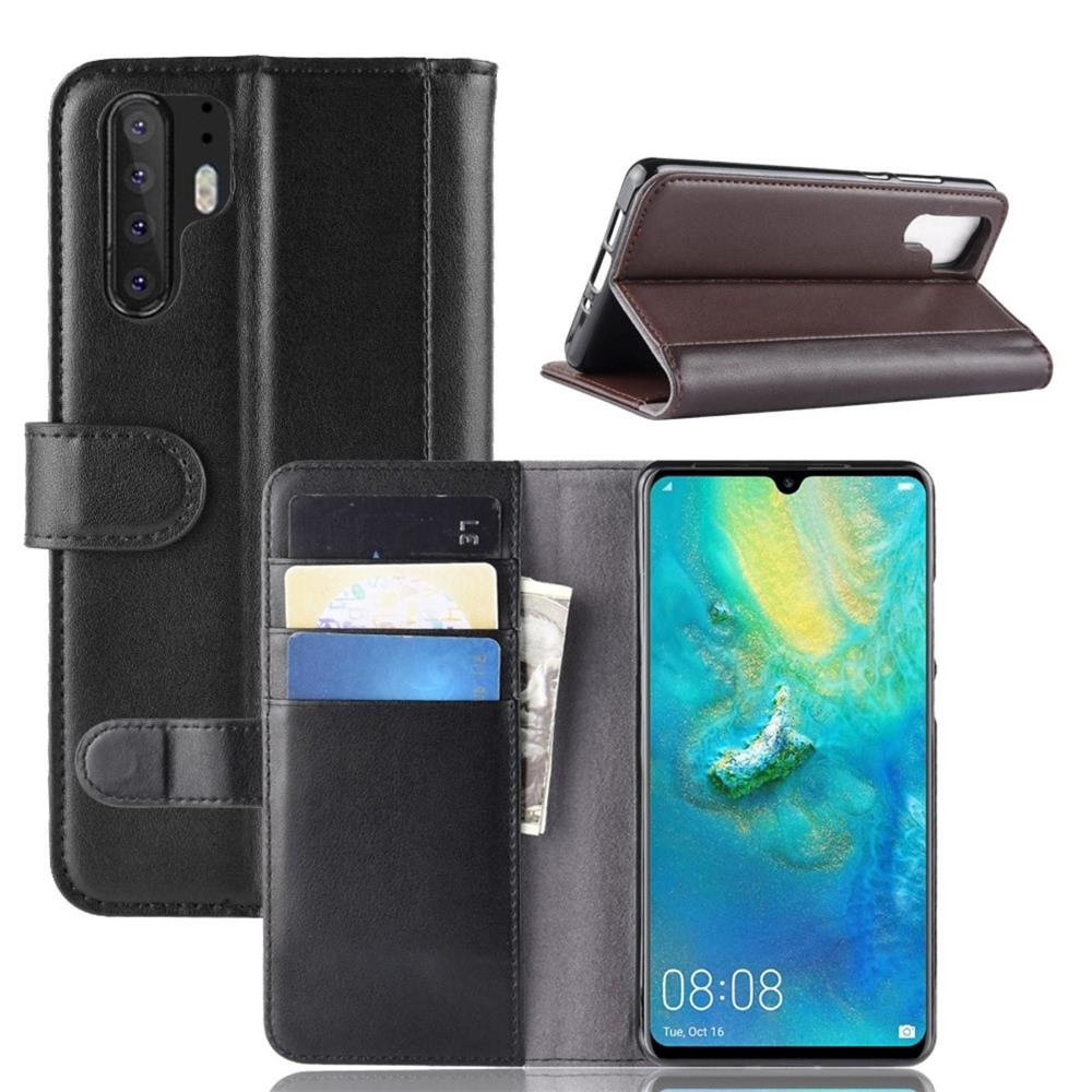 Wallet Case für Huawei P30 PRO Echt Leder Innenfach Handy Tasche