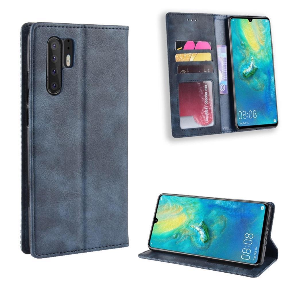 Wallet Case für Huawei P30 PRO Vintage Karo Handy Tasche Magnet