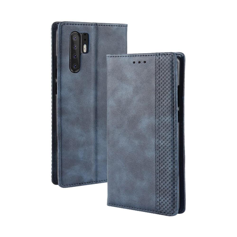 Wallet Case für Huawei P30 PRO Vintage Karo Handy Tasche Magnet
