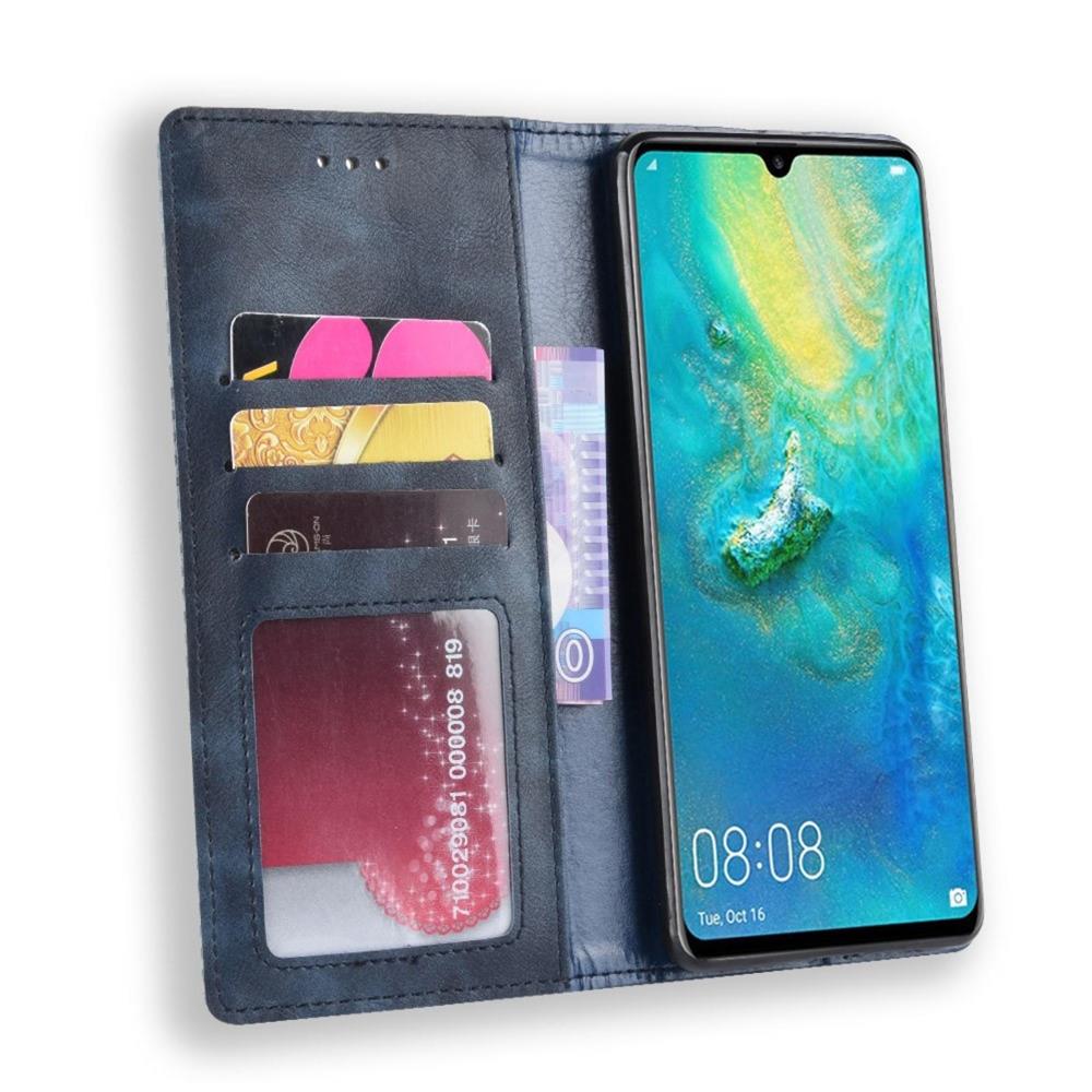 Wallet Case für Huawei P30 PRO Vintage Karo Handy Tasche Magnet
