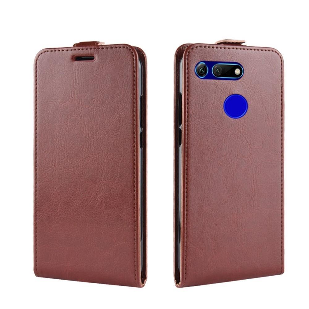 Flip Case für Huawei Honor View 20 Crazy Horse Handy Tasche Card Slot